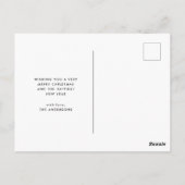 Festive White Buffalo Plays Single Photo met Kerst Briefkaart (Achterkant)