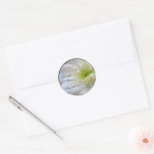 Festive White Flower Wedding Custom Envelope-zegel Ronde Sticker (Envelop)