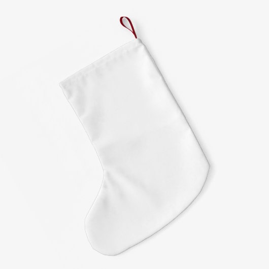 Festive white reinder add name stocking kleine kerstsok (Achterkant (Hangend))