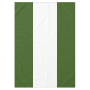 Festive Wide Forest Green Summer Stripes Tafelkleed