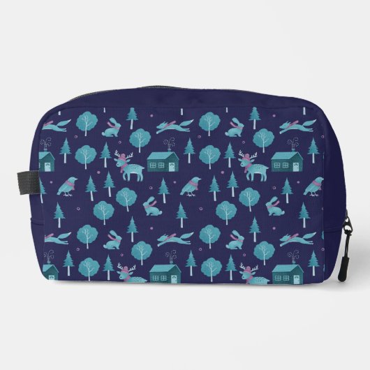 Festive Winter Animals Toilettasje (Voorkant)