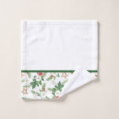 Festive Winter Botanicals Bad Handdoek (Wasdoekje)
