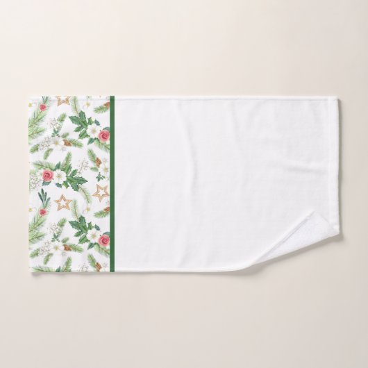 Festive Winter Botanicals Bad Handdoek (Handdoek)