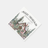 Festive Winter Christmas Servet (Hoek)