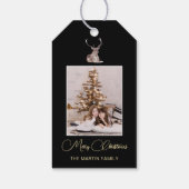 Festive Winter Deer Cadeaulabel (Achterkant)