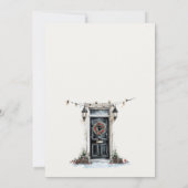 Festive Winter Front Door We have Moved Card Bedankkaart (Achterkant)