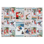 Festive Winter Fun kerstkaart Collage Groot Cadeauzakje (Achterkant)