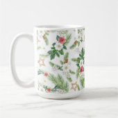 Festive Winter Holiday Botanicals Koffiemok (Links)