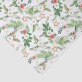 Festive Winter Holiday Botanicals Tissuepapier (Detail)