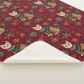 Festive Winter Holidays Cat In Sweater Sherpa Deken (3/4)