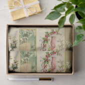 Festive  Winter Kerstmis Ephemera Collage Tissuepapier (Geschenk)