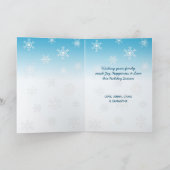 Festive Winter Owl Prettige feestdagen Kaart (Binnen)