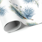 Festive Winter Pine and Evergreens Cadeaupapier (Rol Hoek)