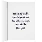 Festive Winter Prettige feestdagen Wenskaart (Binnen (Rechts))