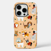 Festive Winter Puppy Scarves Case-Mate iPhone Case (Achterkant)