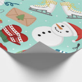 Festive Winter Wonderland Cadeaupapier (Hoek)
