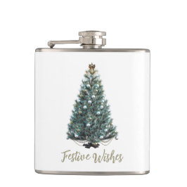 Festive Wishes. Christmas tree design Heupfles