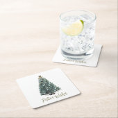 Festive Wishes. Christmas tree design Kartonnen Onderzetters (Insitu)