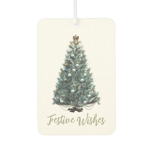 Festive Wishes. Christmas tree design Luchtverfrisser (Voorkant)