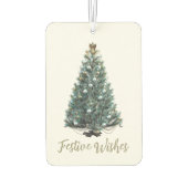 Festive Wishes. Christmas tree design Luchtverfrisser (Achterkant)