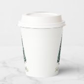 Festive Wishes. Christmas tree design Papieren Bekers (Links)