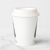 Festive Wishes. Christmas tree design Papieren Bekers (Rechts)