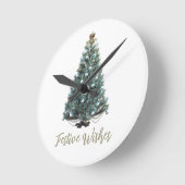 Festive Wishes. Christmas tree design Ronde Klok (Hoek)