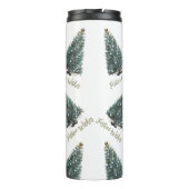 Festive Wishes. Christmas tree design Thermosbeker (Achterkant)