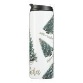 Festive Wishes. Christmas tree design Thermosbeker (Geroteerd rechts)