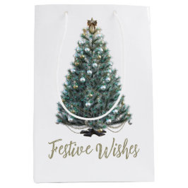 Festive Wishes. Christmas tree Medium Cadeauzakje