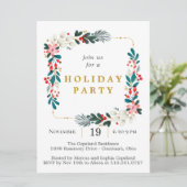 Festive Wreath Holiday Kaart (Staand voorkant)