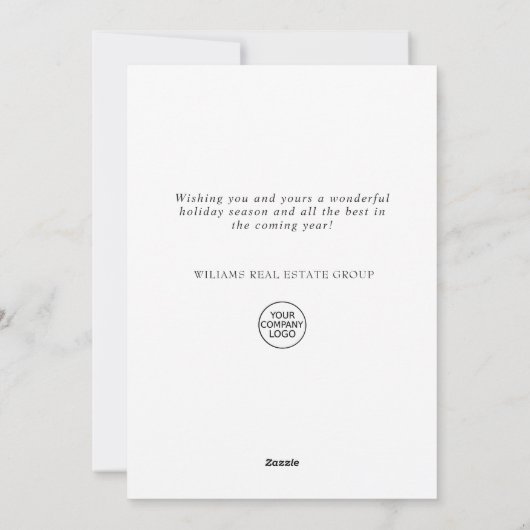 Festive Wreath Holly Berry Pine Forest Kerstmis Feestdagenkaart (Achterkant)