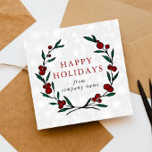 Festive Wreath Merry Christmas Happy Feestdagenkaart