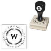 Festive Wreath | Vakantiemaand adres Rubberstempel (Gestempeld)