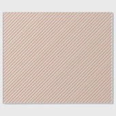 Festive Xmas Red Green White Diagonal Stripes Cadeaupapier (Vlak)