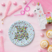 Festive "You Rock!" Papieren Borden Bordje (Feest)