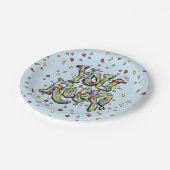 Festive "You Rock!" Papieren Borden Bordje (Gekanteld)