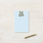 Festive "You Rock!" Post-it notities doorgeven Post-it® Notes (Op bureau)