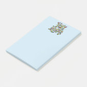 Festive "You Rock!" Post-it notities doorgeven Post-it® Notes (Schuin)