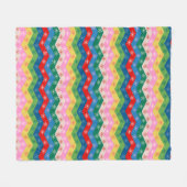 Festive zigzag ribbon Fleece Blanket (Voorkant (Horizontaal))