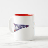 Festiviteiten: Donald Duck Tweekleurige Koffiemok (Voorkant links)