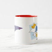 Festiviteiten: Donald Duck Tweekleurige Koffiemok (Center)