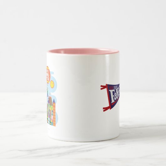 Festiviteiten in de kleine wereld tweekleurige koffiemok (Center)