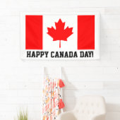 Festiviteiten met de Happy Canada Day Canadian fla Spandoek (Insitu)
