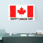 Festiviteiten met de Happy Canada Day Canadian fla Spandoek (Beurs)