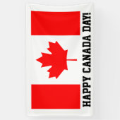 Festiviteiten met de Happy Canada Day Canadian fla Spandoek (Verticaal)
