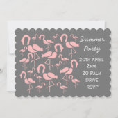 Festiviteiten rond de zomerflamingo picnic garden kaart (Voorkant)