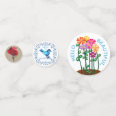 Festiviteiten tijdens het feest van Happy Mothers  Confetti (Achterkanten)