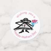 Festiviteiten tijdens het feest van Happy Mothers  Confetti (Kleine voorkant)