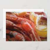 FESTIVITEITSINVITATIE "GRAB LEG" KAART (Voorkant / Achterkant)